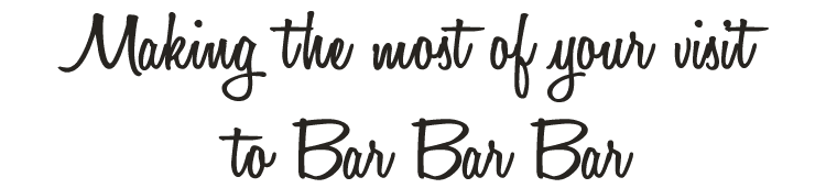 How to use Bar Bar Bar